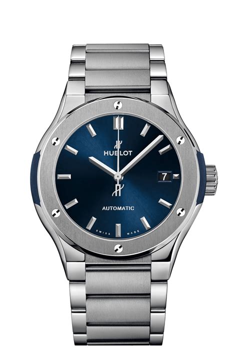 hublot classic fusion blue titanium bracelet